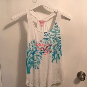 Lilly Pulitzer coral tank top XXS